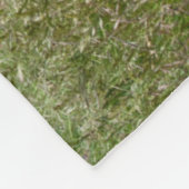 パロミノランニングウマの森を抜けて フリースブランケット (角)