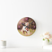 パロミノ絵を描パフェルドガロプピエートユーバーイーヌ ラウンド壁時計 (ホーム)