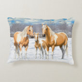 パロミノ絵を描ピントクォーターウマ アクセントクッション (裏面)