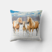 パロミノ絵を描ピントクォーターウマ クッション (裏面)