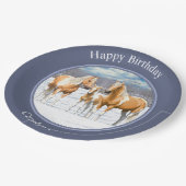 パロミノ絵を描ピントクォーターウマ ペーパープレート (アングル)