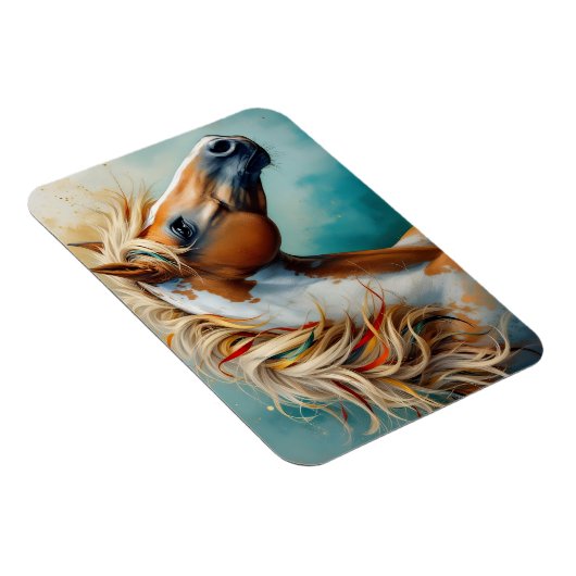 パロミノ絵を描マスタンポートレート マグネット (右側)