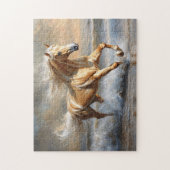 パロミノ走ホースビーチ ジグソーパズル (縦)