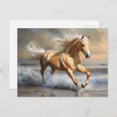 パロミノ走ホースビーチ ポストカード (正面/裏面)