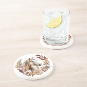 パロミノ金ゴールドクォーターホース秋リース コースター (側面)