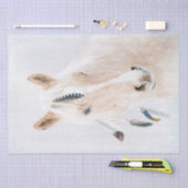 パロミノ馬のファンタジーの切り離 薄葉紙 (クラフト)