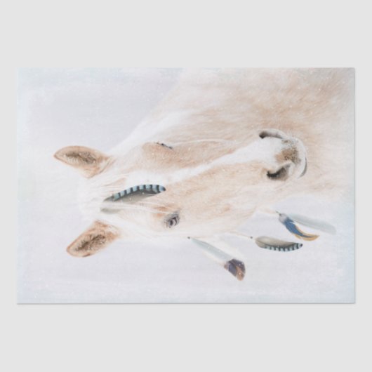 パロミノ馬のファンタジーの切り離 薄葉紙 (正面)