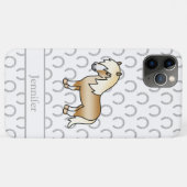 パロミノ+シェトランドポニーのかわいいイラスト Case-Mate iPhoneケース (裏面(横))