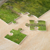 パロミノ・スタリオンの馬と木の写真ウマ科の ジグソーパズル (側面)