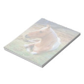 パロミノ・ピントの馬が静止しているアートワーク ノートパッド (回転)