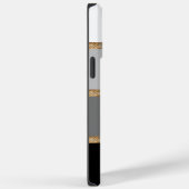 パロミノ(黒グラディエント/ストライプ金ゴールド)大文字と小文字 – Ma Case-Mate iPhoneケース (裏面 / 右)