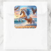 パロミ絵を描ノウマ海 スクエアシール (バッグ)