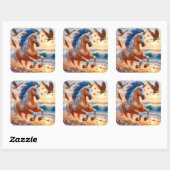 パロミ絵を描ノウマ海 スクエアシール (シート)