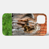 パロミ絵を描ノスタリオンと馬愛好家のための納屋 Case-Mate iPhoneケース (裏面 (横))