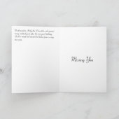 パロレット・バ恋しく思ーズ・ユー・グリーティング・悔やみや弔慰 カード (内部)