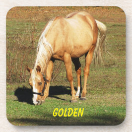 パロ威厳のあるミノの馬 – ファインアート写真 コースター