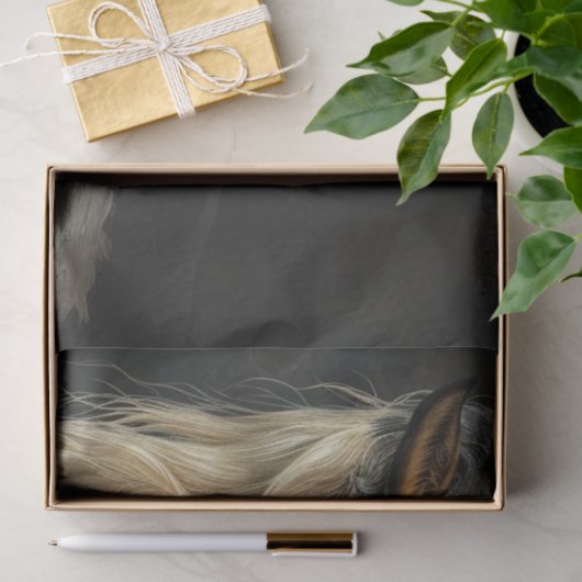 パロ威厳のあるミランニングノの馬のデコパージュ 薄葉紙 (ギフト)