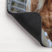 パロ絵を描ミノ牧場ウマ科の馬写真 マウスパッド (コーナー)