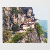 パロ・タッサン:タイガーの巣の修道院 – ブータン ウィンドウサイン (シート)