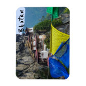 パロ・タッサン:タイガーの巣の修道院 – ブータン マグネット (縦)