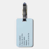 パロ・タッサン:タイガーの巣の修道院 – ブータン ラゲッジタグ (裏面縦)