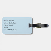 パロ・タッサン:タイガーの巣の修道院 – ブータン ラゲッジタグ (裏面横)