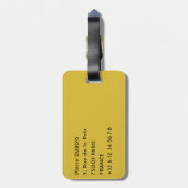 パロ・タッサン：タイガーの巣の修道院 – ブータン ラゲッジタグ (裏面縦)