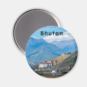 パロ·リンパン·ドゾン語-ブータン、ヒマラヤ、アジア マグネット (正面/裏面)