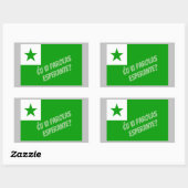 パロĉラス・エスペランテ？ 長方形シール (シート)