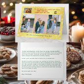 パワおもしろいイティブ犬の猫4枚の写真ミニマリストゴールデン カード