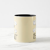 「パワシズムの猫が取り憑かれた」 ツートーンマグカップ (中央)