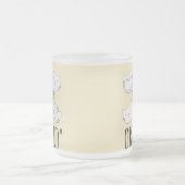 「パワシズムの猫が取り憑かれた」 フロストグラスマグカップ (中央)