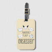 「パワシズムの猫が取り憑かれた」 ラゲッジタグ (正面縦)