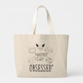 「パワシズムの猫が取り憑かれた」 ラージトートバッグ (裏面)