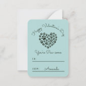 パワソコ猫の教室バレンタイン ノートカード (裏面)