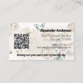 パワタス結婚トのペットサービス 名刺 (裏面)