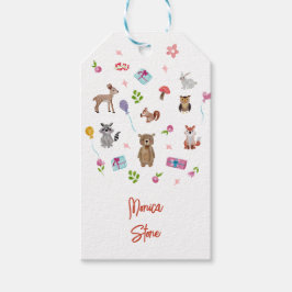 パワティ！野生動物子供の誕生日 ギフトタグ