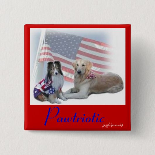 パワトリオドッグ 缶バッジ (正面)