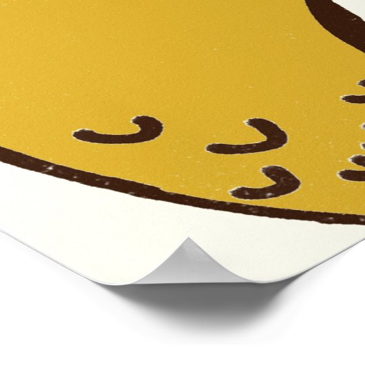 「パワフルな山羊座」かわいい&カッコいい〔占星術の〕十二宮図アート ポスター (角)