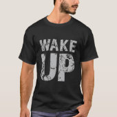 パワフルな状態で目覚めろ 起床の鐘 Tシャツ (正面)