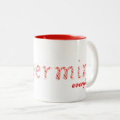 パワンドバイペパーミントオールデイト – フェスティバル休日 ツートーンマグカップ (正面右)