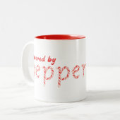 パワンドバイペパーミントオールデイト – フェスティバル休日 ツートーンマグカップ (正面左)