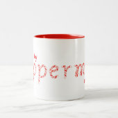 パワンドバイペパーミントオールデイト – フェスティバル休日 ツートーンマグカップ (中央)