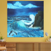 "パワーの海"ストレッチされたキャンバス印刷。 キャンバスプリント (インサイチュ (リビング))