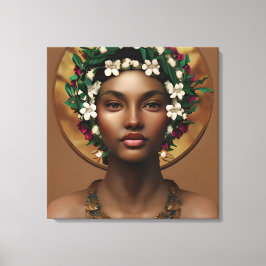 パワーへの痛み |アフリカ系アメリカ人クイーン キャンバスプリント