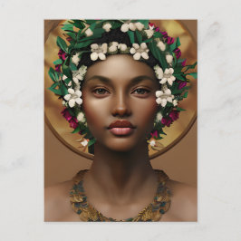 パワーへの痛み |アフリカ系アメリカ人クイーン ポストカード