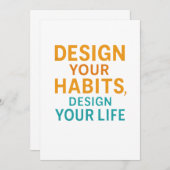 パワーをアンロックするマインドセやる気を起こさせるット 招待状 (正面/裏面)