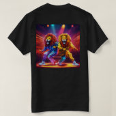 パワーを解き放つ:タイガー魔法Tシャツ Tシャツ (デザイン裏面)
