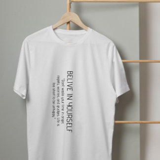 パワーを解放す信じる：自身T型 Tシャツ
