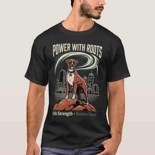 パワーウィズルーツ ボクサー ボストン Tシャツ (正面)